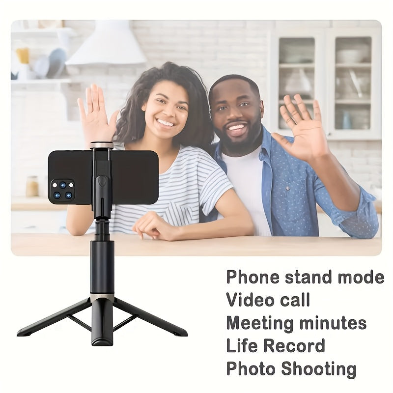 68 Inch Retractable Selfie Stick Professional Floor Tripod for Live Streaming, with Wireless Remote, 360° Rotation, Stable Anti-shake Design. Ideal for Travel Vlogs & Outdoor Live Streaming. Compatible with iPhone/Android Smartphones